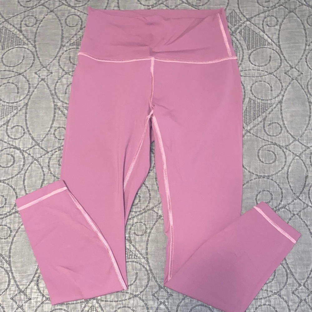 lululemon athletica Pink/ Mauve 7/8 Leggings